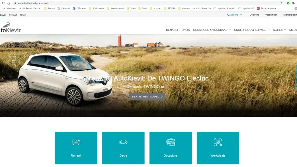 Nieuwe website AutoKievit juni 2021