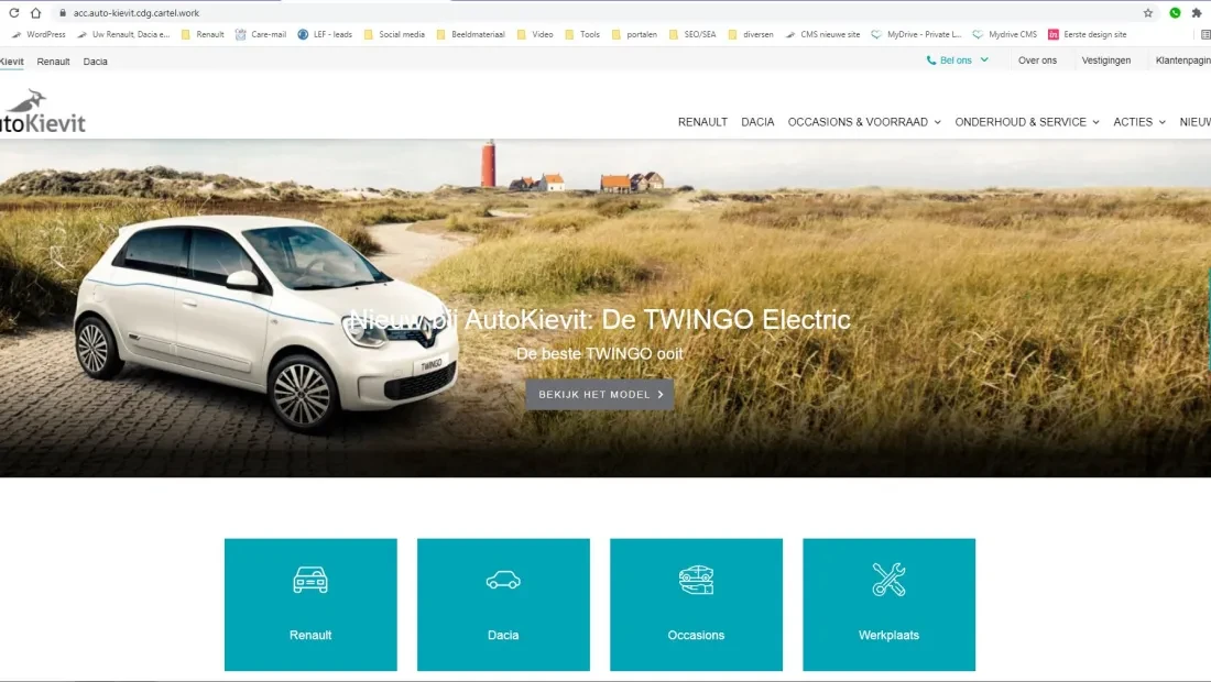 Nieuwe website AutoKievit juni 2021